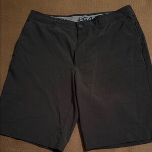 PGA Tour Men's Black Flat Front Shorts